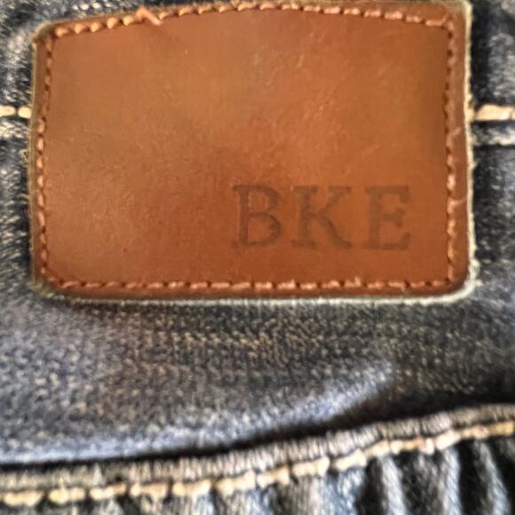 BKE Derek Jeans Straight Leg Blue Distressed Denim Rugged Classic Fit 30L - Picture 7 of 11